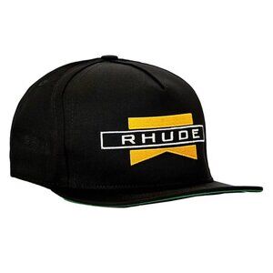 Rhude Chevron Hat Men’s Streetwear Designer Trucker Cap Adjustable Black Gift